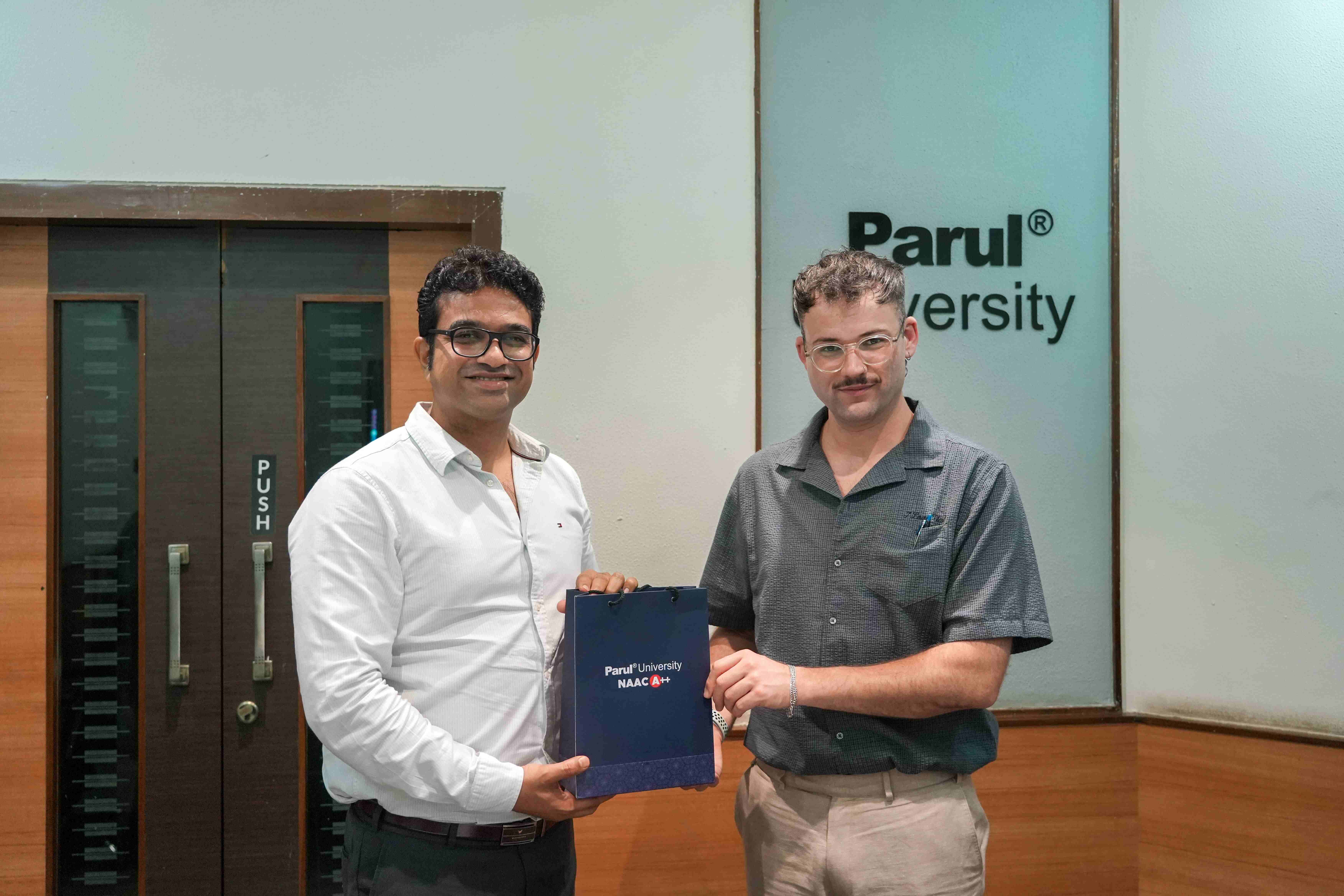 Dr. William Grant visited Parul University